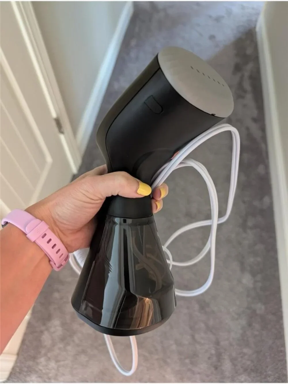 Handheld Steamer for Clothes & Household Fabrics, 1100W, Black | Travel